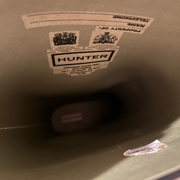 Hunter Black Huntress Gloss boots- size 10 women’s - Picture 4 of 7